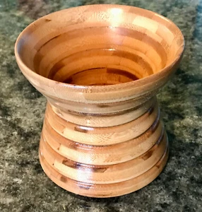 CUENCO DE MADERA DE BAMBÚ RECUPERADO - Imagen 1 de 1