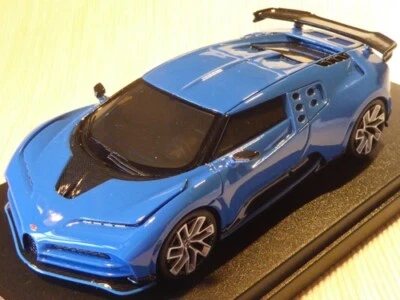 BUGATTI CENTODIECI PEBBLE BEACH 2019 BLU FRANCIA RACING Looksmart LS513B - Immagine 1 di 2