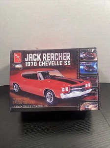 AMT JACK REACHER'S 1970 CHEVELLE SS 1/25 SCALE AMT871M/03 MODEL New Open Box - Picture 1 of 13