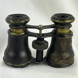 Antikes Lamier Paris Opernhaus Fernglas Leder haben Gebrauchsspuren - Bild 1 von 8