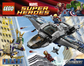 LEGO 6869 Marvel Superheroes, Quinjet Aerial Battle Set, New and Factory Sealed 