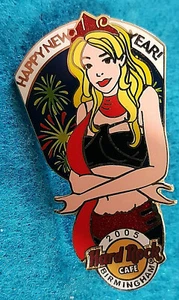 BIRMINGHAM EURO SET HAPPY NEW YEAR GIRLS LINKING HANDS 2005 Hard Rock Cafe PIN - Picture 1 of 1