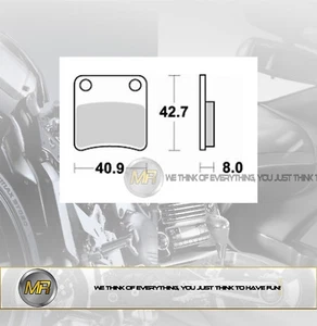 PER HONDA ZX DIO 50 1992 COPPIA PASTIGLIE FRENO ANTERIORI BRAKING SEMI METALLICH - Imagen 1 de 1