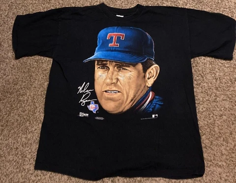 VINTAGE NOLAN RYAN TEXAS RANGERS ARTIST SERIES T-SHIRT BY SALEM SPORTSWEAR Cover