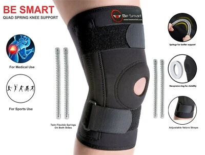 BE SMART Neoprene Patella stabilising Brace Knee Belt Springs Support Adjustable Strap