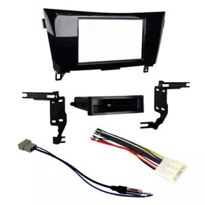 Kit de tablero y cables de instalación de radio ISO-Din estéreo para automóvil 99-7622HG para Rogue 2014-2017 - Imagen 1 de 6