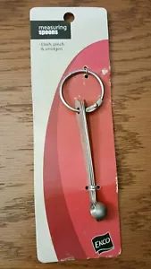 NEW EKCO 18/8 Stainless Dash ~ Pinch ~Smidgen Nested Measuring Spoons Set (#175) - Picture 1 of 1