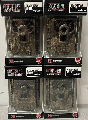 4 pack of COVERT Blackhawk 20 LTE Trail Camera CC5724 - Image 1 of 2