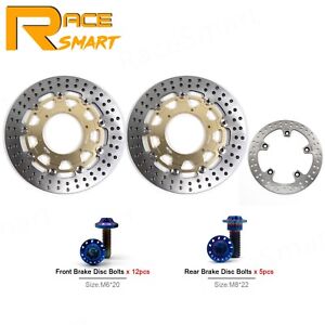For BMW F700GS 2013 2014 2015 Front Rear Brake Rotors Disc Mounting Bolts Screws