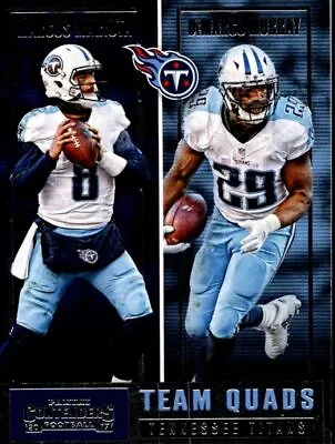 2017 Panini Contenders Team Quads Marcus Mariota/Corey Davis/DeMarco Murray/Eric - Image 1 of 2