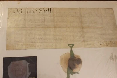 Pennsylvania Land Grant on vellum – Rare William Penn Family Seal - Image 1 of 4