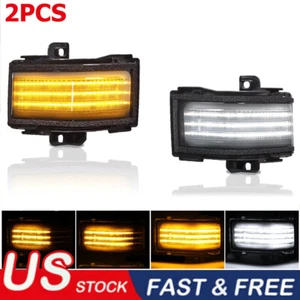Par de luces espejo retrovisor LED con interruptor ahumado para Ford Super Duty 17-22 - Imagen 1 de 9