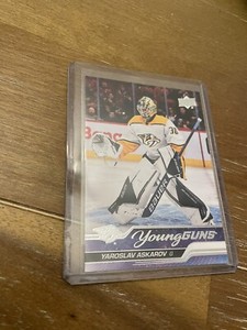 Yaroslav Askarov 2023-24 Upper Deck Series 1 Young Guns Rookie RC #204 Predators