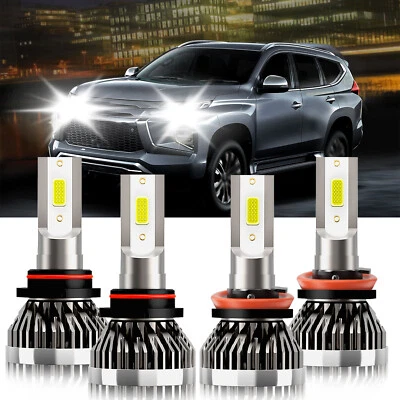 Faros LED de haz alto bajo 6000 k para Mitsubishi Montero Sport 2005-2015 Foto 1 de 4