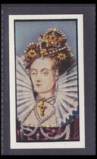 ELIZABETH I - 60 + year old English Trade Card # 7