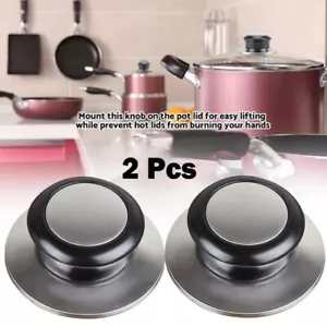 2Pcs Replacement Kitchen Cookware Pot Pan Lid Hand Grip Knob Handle - Picture 1 of 12