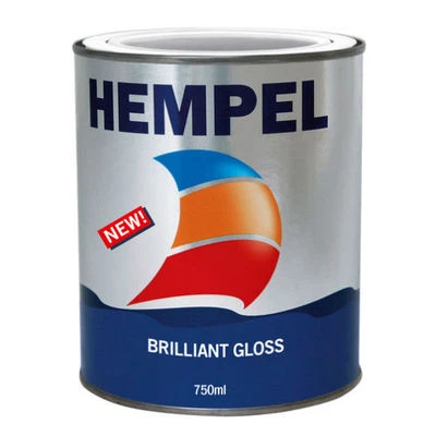 16€/l Hempel Brilliant Gloss pale grey grau 750ml 1K BootslackB-Ware