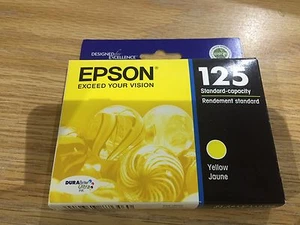 Tinta amarilla genuina Epson 125 T125420 para NX125 127 420 625 / 320 323 325 520 - Imagen 1 de 3