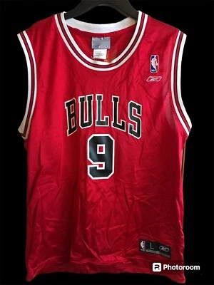 Chicago Bulls Vintage Reebok Jersey Size Youth Large Luol Deng #9 - Image 1 of 4