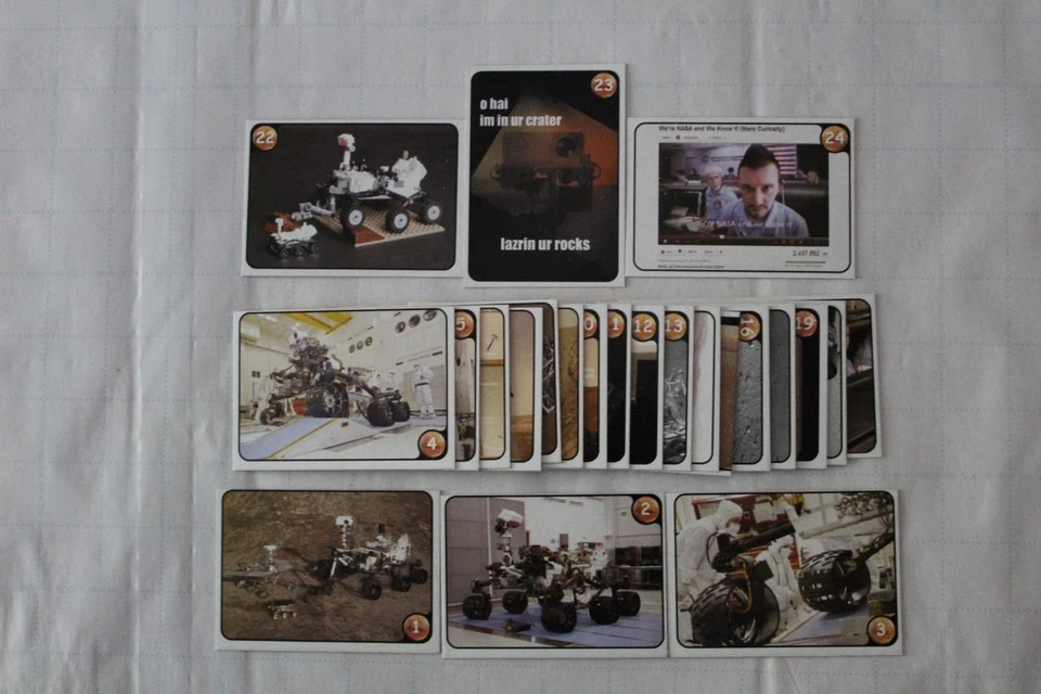 2012 SIDEKICK TRADING CARDS 24 CARD CURIOSITY LANDS ON MARS SET - Image 1 of 1