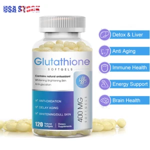 Glutathione Capsules Support Liver Health Strong Antioxidant Anti UV Radiation - Picture 1 of 9