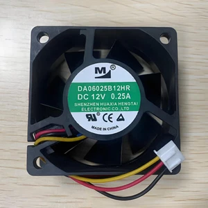 1PZ Nuova M DA06025B12HR Ventola di Raffreddamento 6025 DC12V 0.25A 6CM 3Pin - Foto 1 di 1