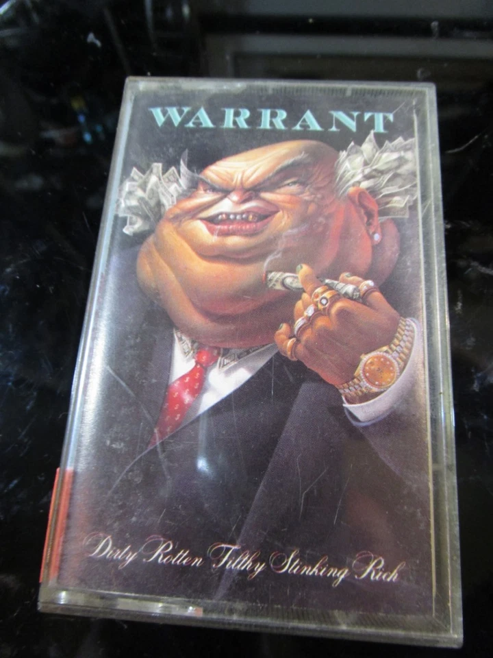 Warrant Dirty Rotten Filthy Stinking Rich USA Cassette Tape - Image 1 of 1