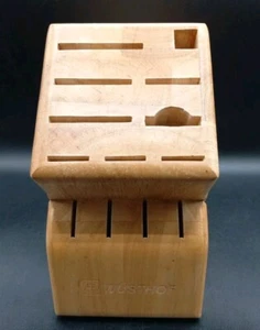 Wusthof Knife Block 13 Slots Light Oak Wood Kitchen Counter - Picture 1 of 7