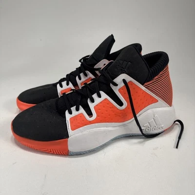 Adidas Pro Vision Mens Size 10.5 Black Orange White Basketball Shoes Sneakers - Image 1 of 4