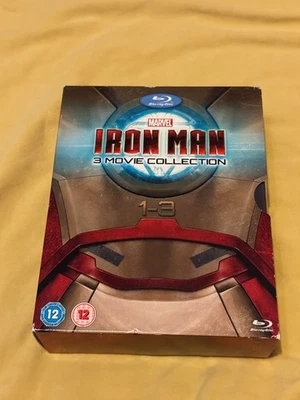 Iron Man 1-3 Trilogy (Blu-ray Box Set, 2013) Region Free - Image 1 of 4