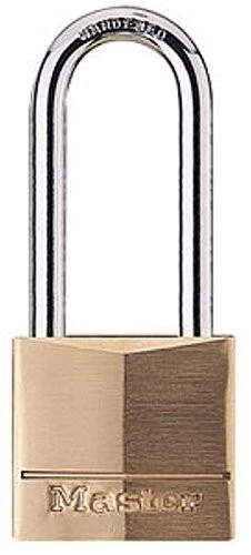 Master Lock 140DLH Solid Brass Keyed Different Padlock with 1-9/16-Inch Wide Body, 2-Inch Shackle