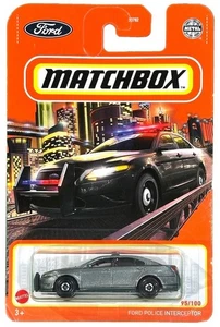 Brand new gray 2021 Matchbox #95/100 MBX City Ford Police Interceptor - Picture 1 of 3