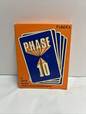 1986 Phase 10 Card Game W/ Instructions  Fundex Complete vintage - Image 1 of 2