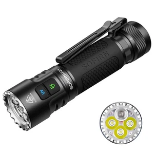 SR23 3300 Lumen EDC Taschenlampe USB C Wiederaufladbar, Helle LED Taschenlampe mit... - Bild 1 von 9