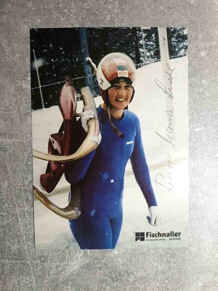 AK m.Orig.AG Maria-Luise Rainer ITA Rodeln 3.WM 79 - Einsitzer Rarität! - Bild 1 von 1
