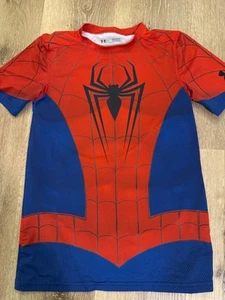 Under Armor boys short sleeve shirt Spiderman Size L - Picture 1 of 3