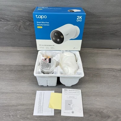 TP-Link Tapo Wire-Free MagCam, Indoor/Outdoor 2K Battery Powered New Open Box - Image 1 of 4