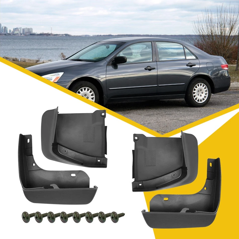 4/8x Guardabarros contra salpicaduras de coche para guardabarros Honda Accord sedán 4 puertas 2003-200 Foto 1 de 4