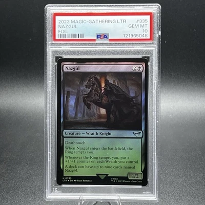 Nazgul (0335) Foil MTG Universes Beyond:Lord of the Rings PSA 10 GEM MINT - Image 1 of 4