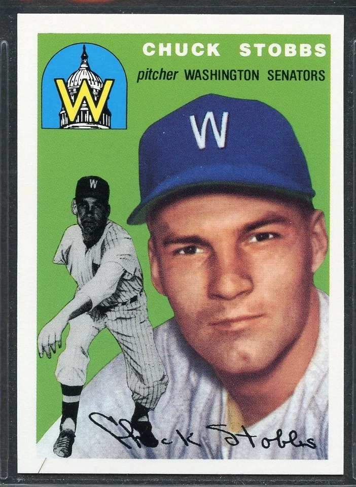 1994 Topps Archives 1954 Series - #185 - Chuck Stobbs - Washington Senators - Image 1 of 1
