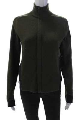 RLX Ralph Lauren Womens Front Zip Neoprene Trim Knit Jacket Green Size Large - Image 1 of 4