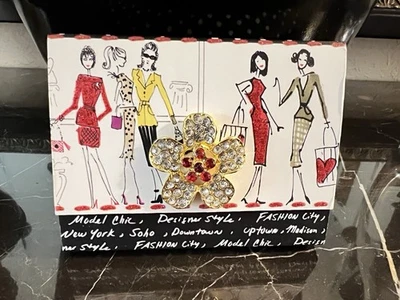 Brighton Jeweled Notepad by Punch Studios Ladies fashion 75 Sheets - Image 1 of 4