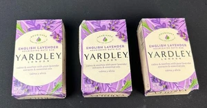 Yardley London English Lavender Moisturizing Bath Soap 4oz Each Lot Of 3 - Picture 1 of 6