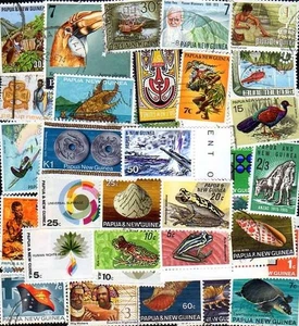 PAPUA NEUGUINEA Sammlungen Von 25 Bis 100 Verschiedenen Gestempelten Briefmarken - Bild 1 von 4