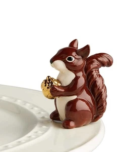 Nora Fleming "Herr Eichhörnchen" Mini (goldene Eichel) Charm #A215 NEU MIT ETIKETT - Bild 1 von 3
