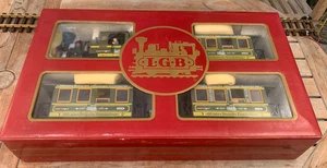 LGB 20533 Limited-Edition Green Schweiger 150 Jahre Set - w/ Car Ceiling Lights! - Picture 1 of 23