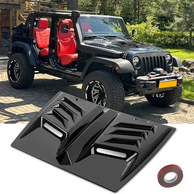 Campana extractora de admisión de flujo de aire para Jeep Wrangler TJ JK 1997-2017 ventilación turbo capó C Foto 1 de 4