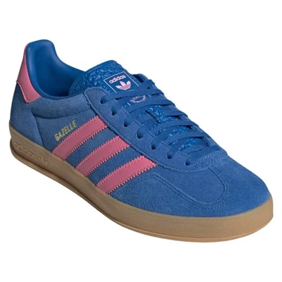 Adidas Originals Baskets Intérieures Pour Hommes Gazelle Bleu Rose Rétro OG - Photo 1/4