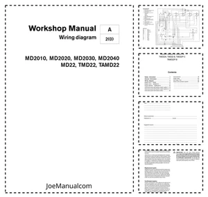 Volvo Penta MD2010- MD2040, MD22, TMD22, TAMD22 Wiring Diagram Workshop Manual - Picture 1 of 1