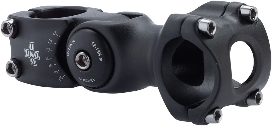 Kalloy 820 Stem - 95mm, 31.8 Clamp, Adjustable, 1 1/8", Aluminum, Black - Image 1 of 1